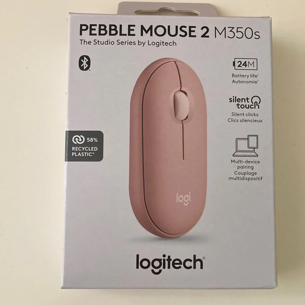 Logitech M350s Pebble Mouse - Pink